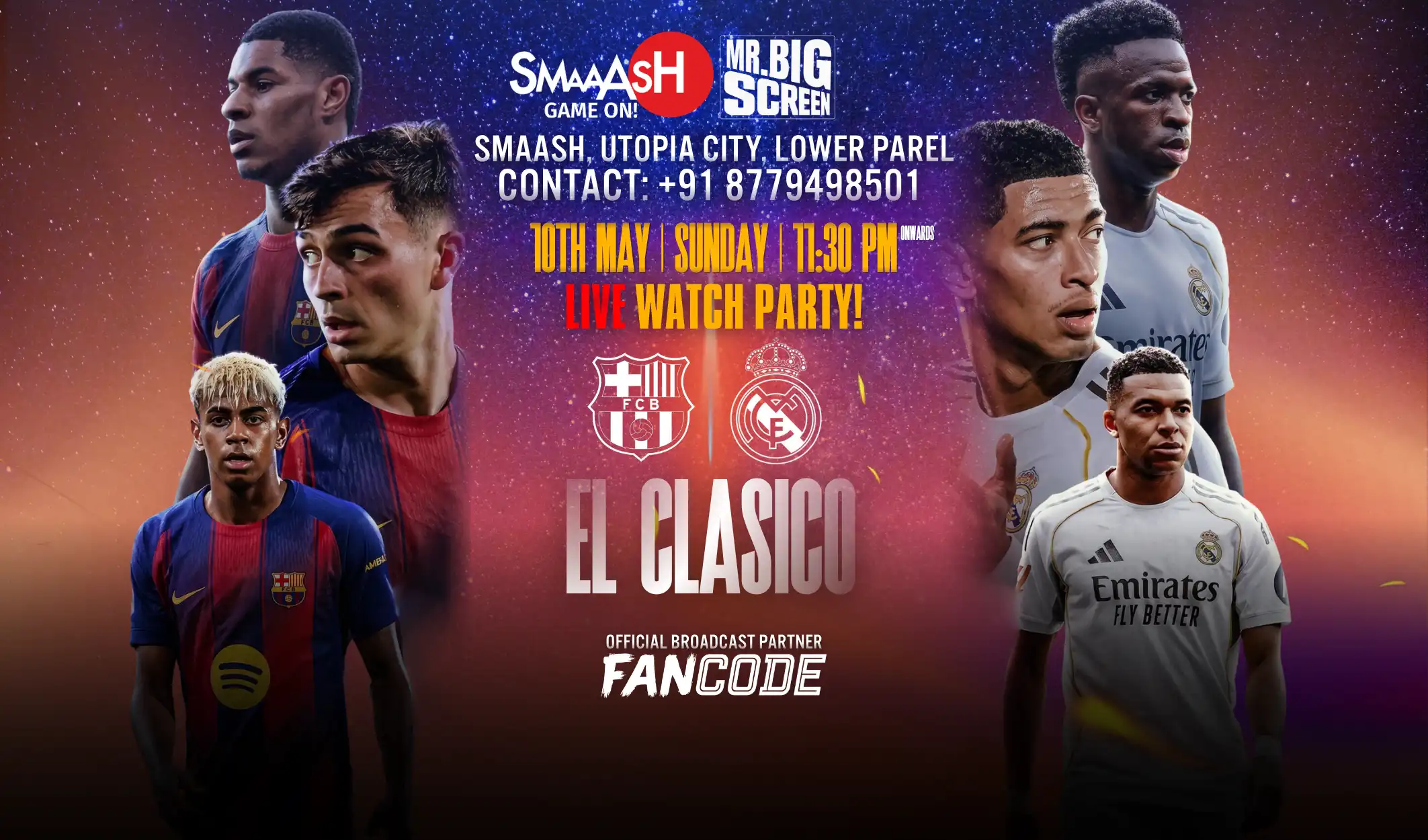 La Liga El Clásico Live Screening, Smaaash Mumbai